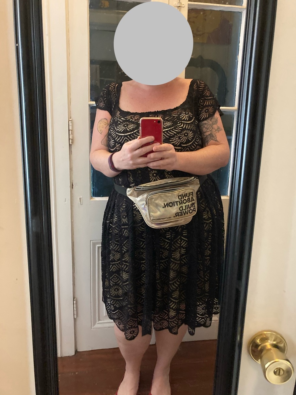torrid Black Lace Midi Fit-and-Flare Dress - Picture 3 of 3